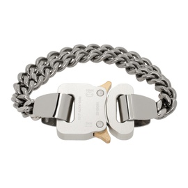 1017 ALYX 9SM Silver 2x Chain Buckle Bracelet 241776M142002
