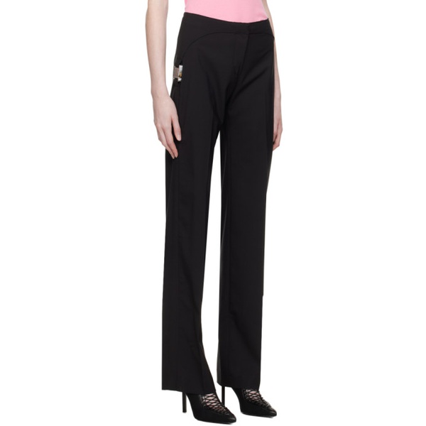  1017 ALYX 9SM Black Tailoring Buckle Trousers 231776F087005