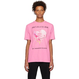 1017 ALYX 9SM Pink Icon Flower T-Shirt 231776M213004