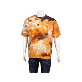 424 Mens Explosion Print Short Sleeve Cotton T-shirt 8037.061.J353-RED