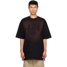 424 Black Printed T-Shirt 232010M213004