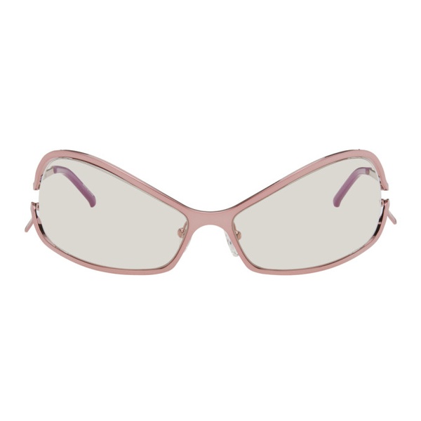  A BETTER FEELING SSENSE Exclusive Pink Numa Sunglasses 241025F005036