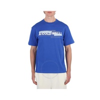 A Cold Wall Grid Logo-Print Cotton T-Shirt ACWMTS106-VOLT BLUE
