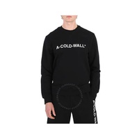 A Cold Wall Mens Black Essential Logo Crew Sweater ACWMW082-BLACK