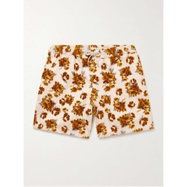 A KIND OF GUISE Volta Straight-Leg Flocked Cotton-Twill Drawstring Shorts 1647597334055149