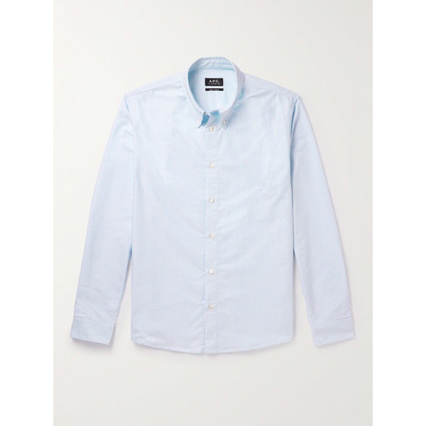  아페쎄 A.P.C. Greg Pinstriped Cotton Oxford Shirt 1647597314322988