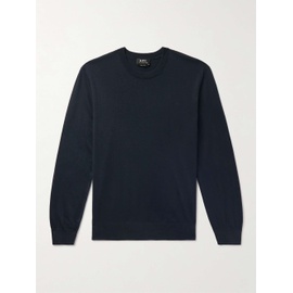 아페쎄 A.P.C. Julio Logo-Embroidered Cotton and Cashmere-Blend Sweater 1647597323952635