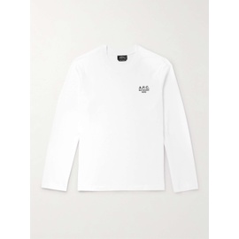 아페쎄 A.P.C. Olivier Logo-Embroidered Cotton-Jersey T-Shirt 1647597323952910