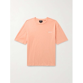 아페쎄 A.P.C. Joachim Logo-Flocked Cotton-Jersey T-Shirt 1647597323823155