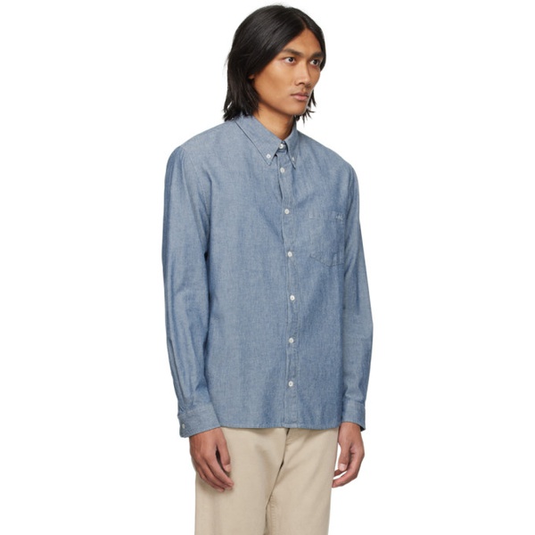  아페쎄 A.P.C. Blue Edouard Shirt 241252M192023