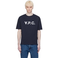 아페쎄 A.P.C. Navy VPC T-Shirt 241252M213033