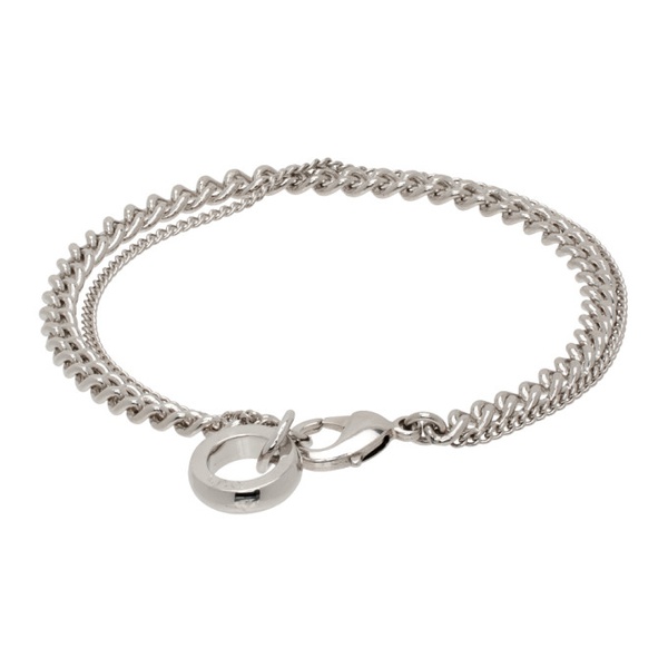  아페쎄 A.P.C. Silver Minimalist Bracelet 241252M142002