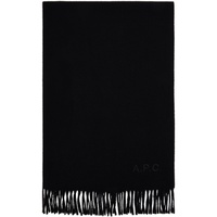 아페쎄 A.P.C. Black Alix Embroidered Scarf 241252M150005