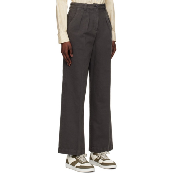  아페쎄 A.P.C. Gray Tressie Trousers 241252F087005