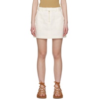 아페쎄 A.P.C. 오프화이트 Off-White Sarah Denim Miniskirt 241252F090005