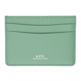 아페쎄 A.P.C. Green Andre Card Holder 241252M163010