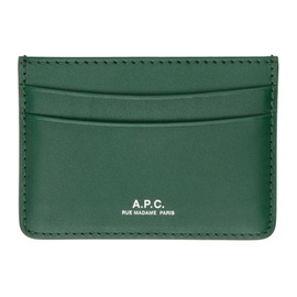 아페쎄 A.P.C. Green Andre Card Holder 241252M163009