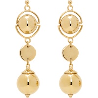 아페쎄 A.P.C. Gold Justine Earrings 232252F022001