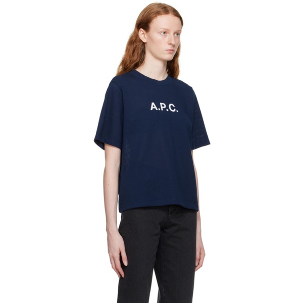  아페쎄 A.P.C. Navy Mae T-Shirt 232252F110005