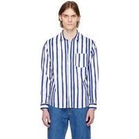 아페쎄 A.P.C. Blue & White Mathieu Shirt 231252M192064