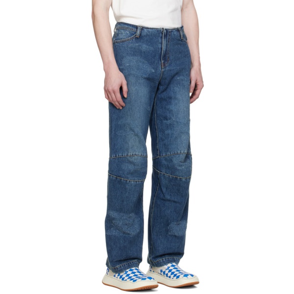  아더에러 ADER error Blue Wide-Leg Jeans 241039M186011