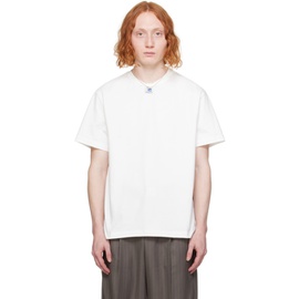 아더에러 ADER error White Langle T-Shirt 241039M213016