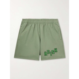 ADISH Tatreez Wide-Leg Logo-Embroidered Cotton-Jersey Shorts 1647597307415602