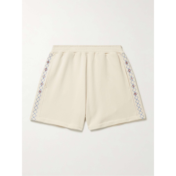  ADISH Wide-Leg Logo-Embroidered Cotton-Jersey Drawstring Shorts 43769801096201944