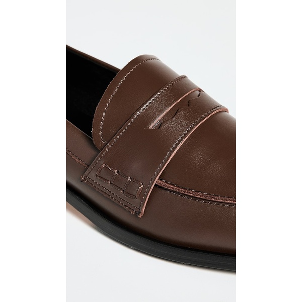  Oscar Calf Leather Moka Flats AEYDE30122
