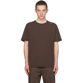 AFFXWRKS Brown Garment-Dyed T-Shirt 232108M213025