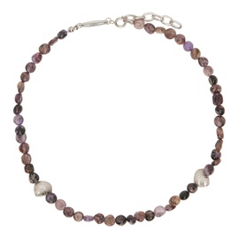 AFTER PRAY Purple Ocean Gemstone Necklace 241138M145000