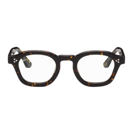 AKILA Tortoiseshell Logos Glasses 241381M133008