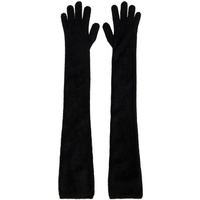 알라이아 ALAIA Black Long Gloves 231483F012001