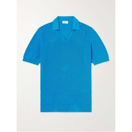 ALTEA Waffle-Knit Cotton Polo Shirt 1647597306880399