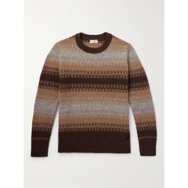 ALTEA Slim-Fit Striped Alpaca-Blend Sweater 1647597315484087