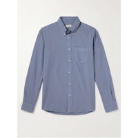ALTEA Ivy Button-Down Collar Washed Lyocell and Cotton-Blend Twill Shirt 1647597323370687