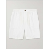 ALTEA Straight-Leg Lyocell and Linen-Blend Twill Bermuda Shorts 1647597327629140