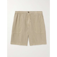 ALTEA Straight-Leg Lyocell and Linen-Blend Twill Bermuda Shorts 1647597327629118
