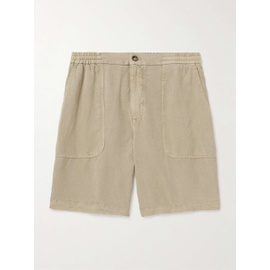 ALTEA Straight-Leg Lyocell and Linen-Blend Twill Bermuda Shorts 1647597327629118