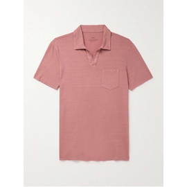ALTEA Dennis Cotton and Linen-Blend Polo Shirt 1647597330048470