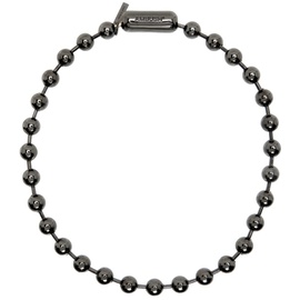 앰부쉬 AMBUSH Gunmetal Huge Ball Chain Necklace 232820M145002