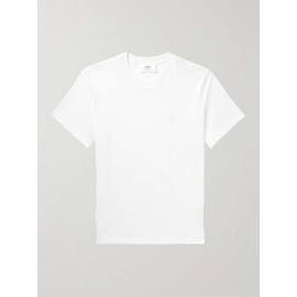 AMI PARIS ADC Logo-Embroidered Organic Cotton-Jersey T-Shirt 1647597318209178