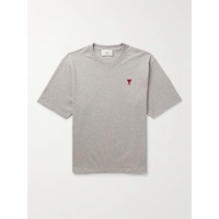 AMI PARIS Logo-Embroidered Organic Cotton-Jersey T-Shirt 1647597331643643