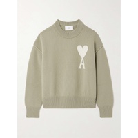 AMI PARIS + NET SUSTAIN ADC intarsia wool sweater 790767784