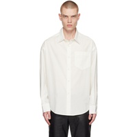 AMI Paris White Button Shirt 231482M192025