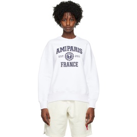 White Ami Paris France Sweatshirt 231482F098017