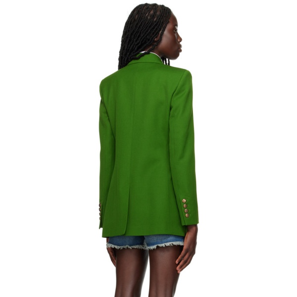  AMI Paris Green Double-Breasted Blazer 231482F057011
