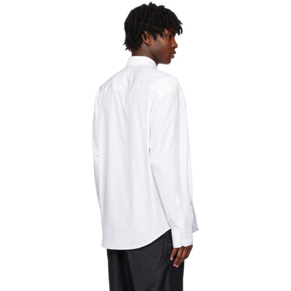  AMI Paris White Boxy Fit Shirt 232482M192046