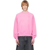 Ami Paris Pink Ami de Coeur Sweatshirt 231482M204013