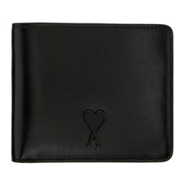 Ami Paris Black Ami de Coeur Folded Wallet 241482F040010